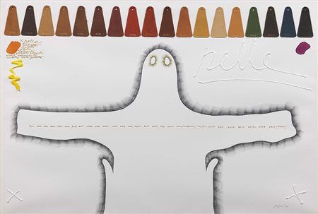 Concetto Pozzati Vò Vecchio (Pd) 1935 - Bologna 2017 Pelle, 1974 Tecnica...