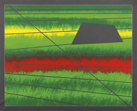 Franco Angeli Roma 1935 - 1988 Paesaggio, 1985-88 Tecnica mista su tela, cm....