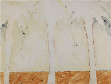 Mario Schifano Homs 1934 - Roma 1998 Senza titolo, 1979 Smalto su tela, cm....