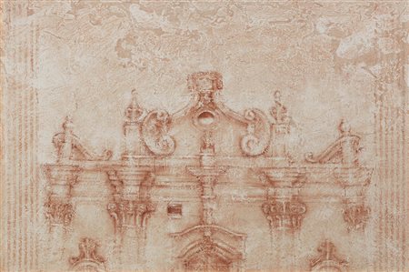 Elio Marchegiani Siracusa 1929 Sinopia XIII, 1983 Affresco, cm. 60,5x90,5...