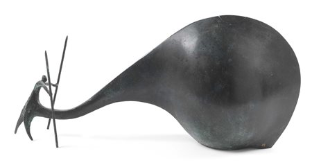 Giuseppe Maraniello Napoli 1945 Uroboros, 2001 Scultura in bronzo, es. 3/9,...