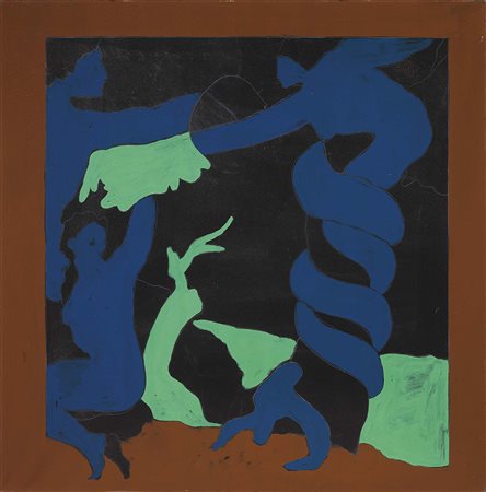 Tano Festa Roma 1938 - 1987 Dal peccato originale, 1974 Acrilico su tela, cm....