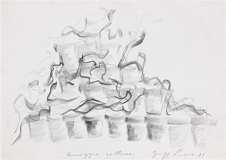 Giuseppe Penone Garessio Ponte (Cn) 1947 Paesaggio collinare, 1985 Matita su...