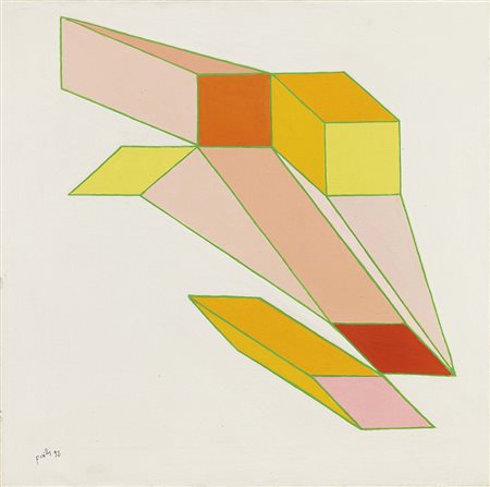 Achille Perilli Roma 1927 Il soffio di un rimorso, 1992 Tecnica mista su...