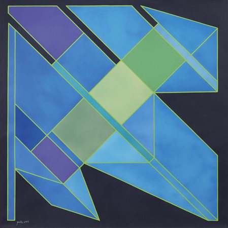 Achille Perilli Roma 1927 L'avventura stregata, 2008 Tecnica mista su tela,...