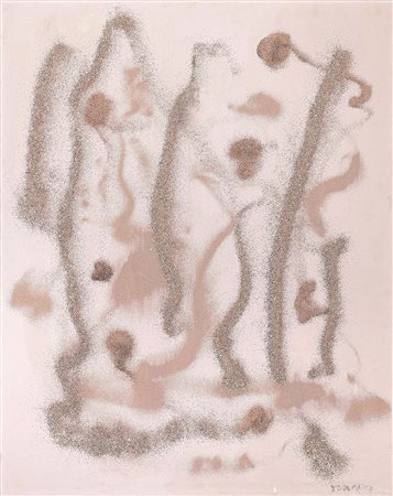 Giulio Turcato Mantova 1912 - Roma 1995 Cangiante Olio e tecnica mista su...