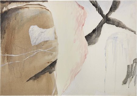 Mario Raciti Milano 1934 Presenze - Assenze, 1979 Tecnica mista su tela, cm....