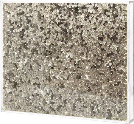 Arman Nizza 1928 - 2005 Senza titolo, 2001 Inclusione di monete in resina,...