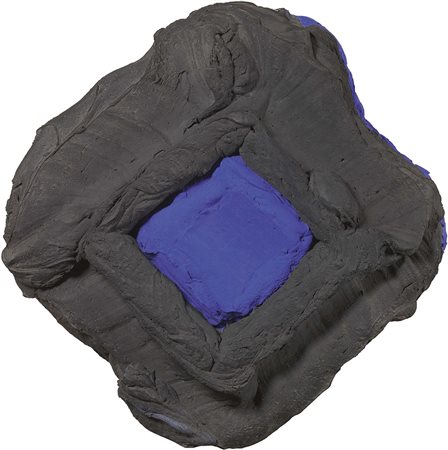 Bram Bogart Delft 1921 - Sint-Truiden 2012 Zwartruitblauw, 1983 Tecnica mista...