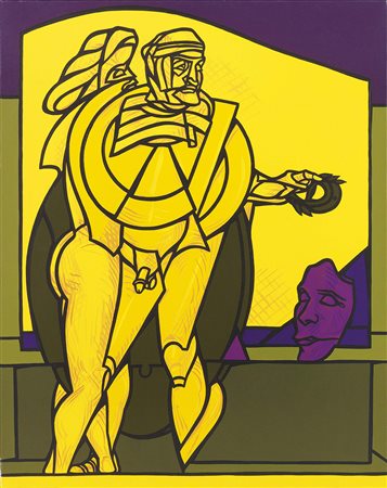 Valerio Adami Bologna 1935 Bassorilievo, 2005 Olio su tela, cm. 91,5x73 Firma...