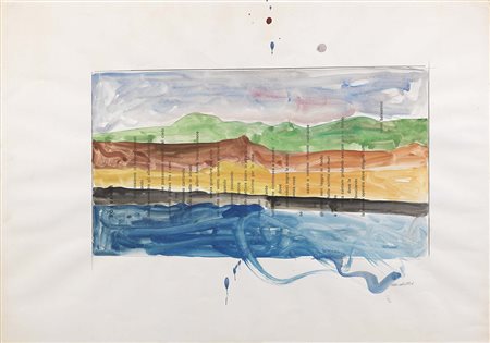 Franco Angeli Roma 1935 - 1988 Senza titolo (Souvenir - Nanni Balestrini),...