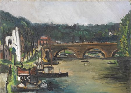 Filippo de Pisis Ferrara 1896 - Milano 1956 Ponte di Sèvres, metà anni Venti...