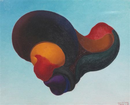 Leone Minassian COMPOSIZIONE, 1963olio su tela, cm 40,5x50,5firma e...