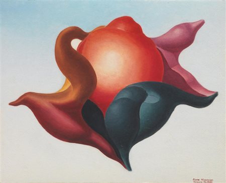 Leone Minassian IL GRANDE MELOGRANO, 1970olio su cartone telato applicato su...