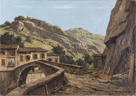 LEIDI PIETRO (1892 - 1930) Paesaggio. . Olio su tela . Cm 100,00 x 70,00....