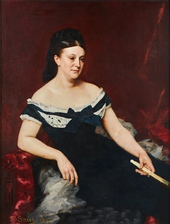 SAIN EDOUARD ALEXANDRE (1830 - 1910) Ritratto della Contessa Marie Louise...