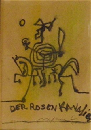 ROGNONI FRANCO MILANO 1913 MILANO 1999 DER ROSEN KAVALIER TECNICA MISTA SU...