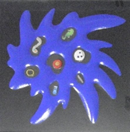 NUCARA RENZO CREMONA 1955 BANG 10-37, 2011 RESINE OGGETTI COLORE SERIGRAFICO...