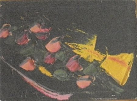 ORTEGA (ALFREDO MERLINI) SENZA TITOLO OLIO SU TELA cm 40 x 50 Firma in basso...