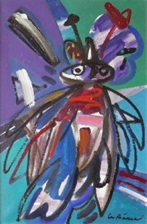 LABIANCA DINO SENZA TITOLO OLIO SU TELA cm 60 x 40 Firma in basso a destra