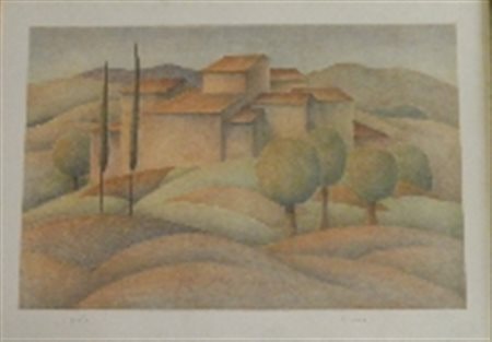 MASI ROBERTO FIRENZE 1940 2012 SENZA TITOLO LITOGRAFIA cm 50 x 70 Firma in...