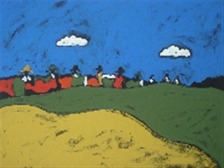 FESTA TANO ROMA 1938 ROMA 1988 SENZA TITOLO, 1986 ACRILICO SU TELA cm 60 x 80...