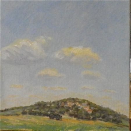 DE STEFANO EMIDIO ORIA (BRINDISI) SENZA TITOLO OLIO SU TELA cm 30 x 30 Firma...