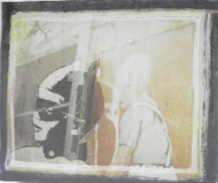 GALIMBERTI MAURIZIO Meda 1956 BERLINO PIGMENTO cm 70 x 100 Firma in basso a...