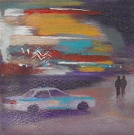 MASSERA SYLVIA CAR OLIO SU TELA cm 30 x 30 Firma sul dorso. Al retro firma e...