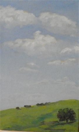 DE STEFANO EMIDIO ORIA (BRINDISI) SENZA TITOLO OLIO SU TELA cm 40 x 25 Firma...