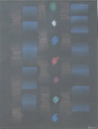 FINZI ENNIO VENEZIA 1931 SENZA TITOLO TECNICA MISTA SU CARTONCINO cm 32 x 24...