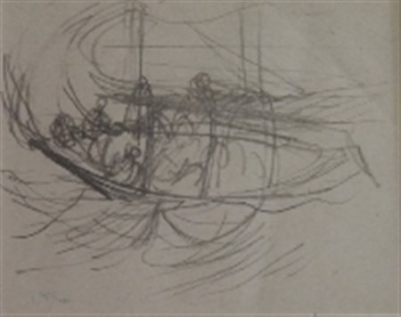 ANNIGONI PIETRO MILANO 1910 FIRENZE 1988 SENZA TITOLO MATITA SU CARTA cm 10 x...