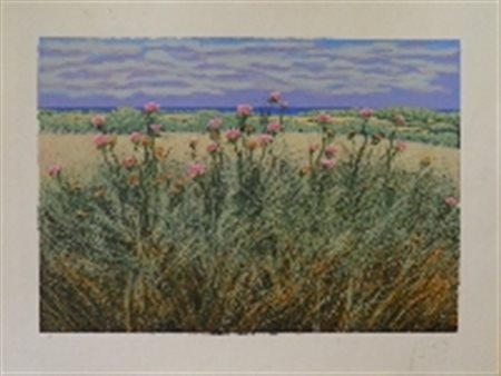 AZZINARI FRANCO San Demetrio Corone ) 1949 SENZA TITOLO SERIGRAFIA SU CARTA...