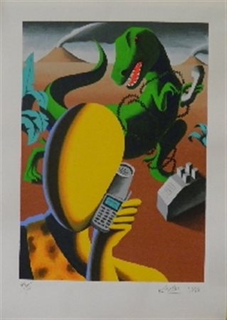 KOSTABI MARK LOS ANGELES 1960 SENZA TITOLO, 1998 SERIGRAFIA SU CARTA cm 70 x...