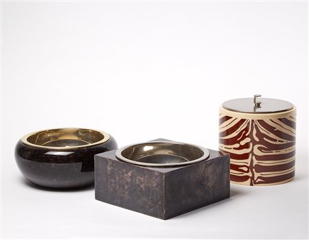 Aldo Tura (1909 - 1963) * Lotto composto da due posacenere e un portaghiaccio...