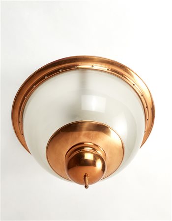 Luigi Caccia Dominioni (Milano 1913 - Milano 2016) Plafoniera in ottone...