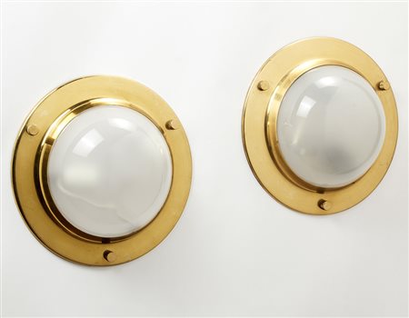 Luigi Caccia Dominioni (Milano 1913 - Milano 2016) Coppia di plafoniere...