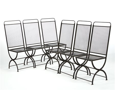 Luigi Caccia Dominioni (Milano 1913 - Milano 2016) Sei sedie della serie...