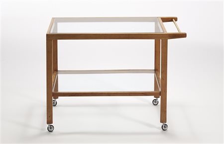 Carlo De Carli (attribuito) Carrellino portavivande. Milano 1950-51. Legno di...