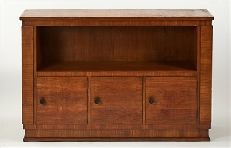 Paolo Buffa (Milano 1903 - Milano 1970) Mobile libreria impiallacciato in...