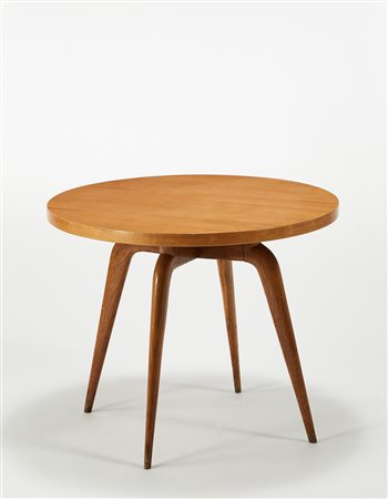 Melchiorre Bega (Crevalcore 1898 - Milano 1976) Tavolino con piano circolare...