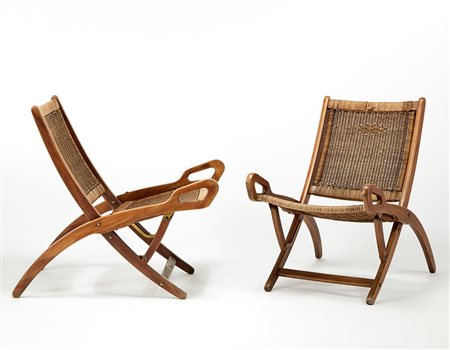 Reguitti Coppia di poltroncine pieghevoli modello "452 Ninfea". Agnosine...