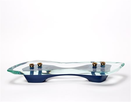 Max Ingrand (Bressuire 1908 - Parigi 1969) Vaso soliflore in cristallo...