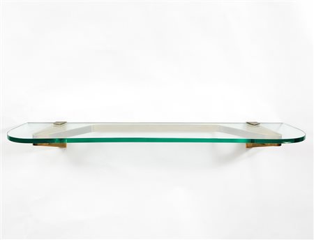 Max Ingrand (Bressuire 1908 - Parigi 1969) Mensola in cristallo molato con...