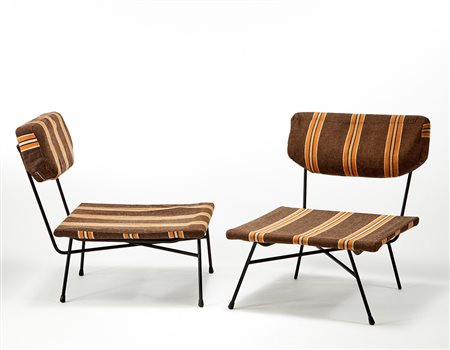 BBPR (Banfi, Barbiano di Belgiojoso, Peressutti, Rogers) Coppia di poltrone...