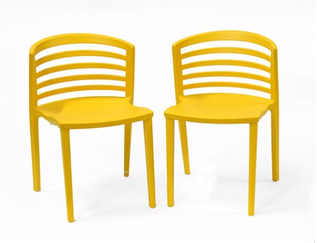 Paolo Favaretto (Padova 1950) Coppia di sedie modello "Venezia". Produzione...