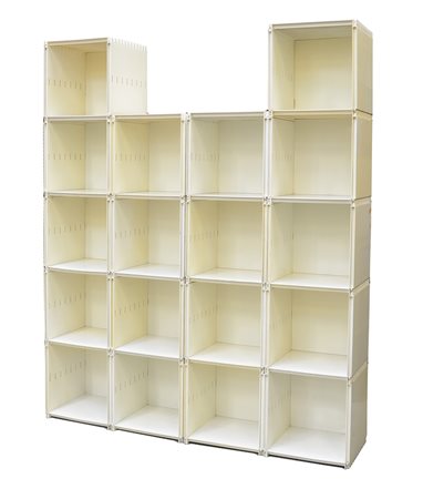 Enzo Mari (Novara 1932) Libreria componivile "Glifo". Produzione Gavina...