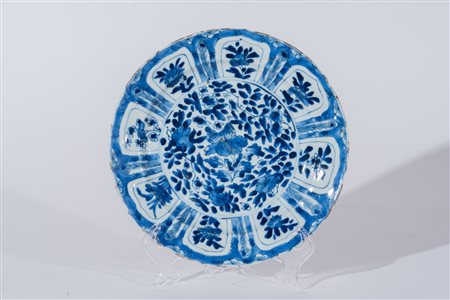 Arte Cinese Piatto in porcellana bianco blu della tipologia Kraak Cina,...