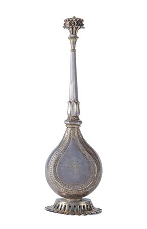 Arte Indiana Aspersorio in argento India, dinastia Moghul, XVIII secolo . ....