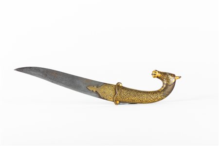 Arte Indiana Pugnale con finale in forma di testa di cavallo India, XIX...